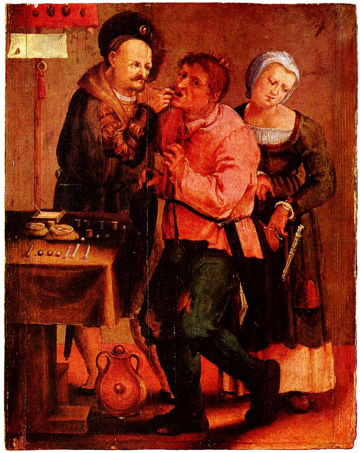 Picture Of Medieval Dentist Removing Tooth